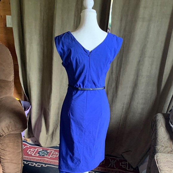 Royal Blue Dress Career Business Work Formal Stretch size Small Stretchy Comfort - Picture 5 of 13